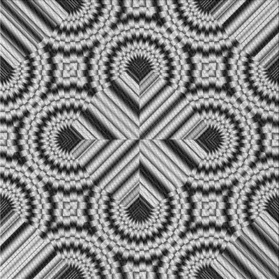 Tapis tissé à la machine noir / gris