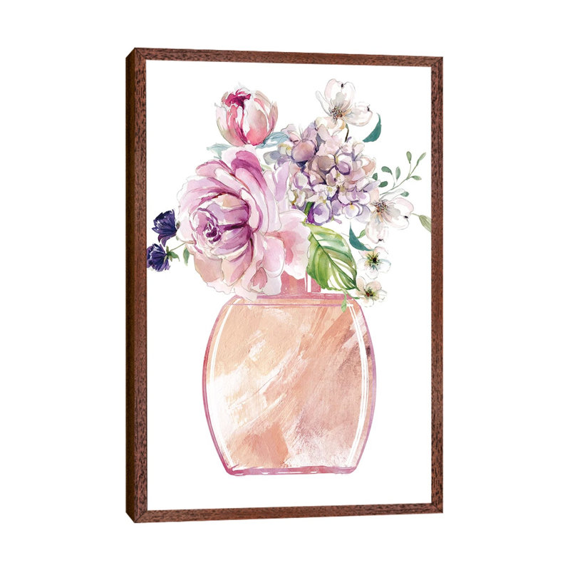 Fragrance Of Summer II by Carol Robinson - Painting on Canvas, Classic Brown Wood Framed, 101.6 cm H x 66.04 cm W