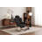 Teddy Fabric Upholstered Nursery Rocking Glider Chair-1504793720