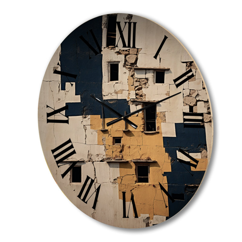 Horloge murale moderne en bois surdimensionnée, Petit