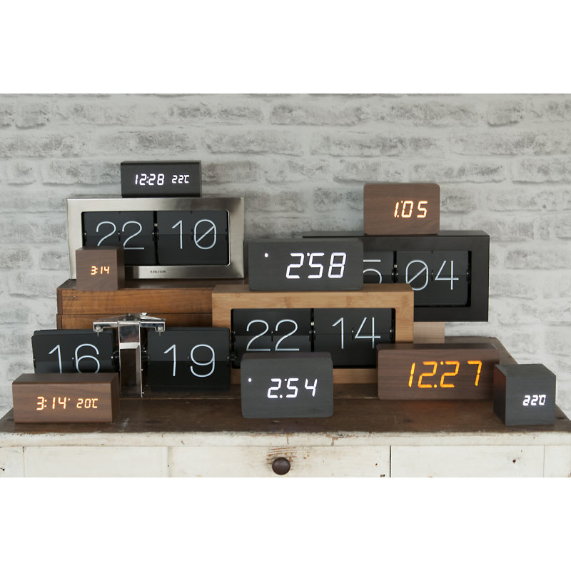 Digital Electric Alarm Tabletop Clock, Black