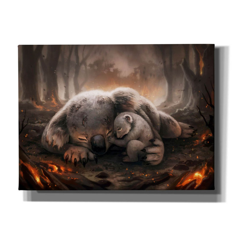 «Gariel A Mothers Love» par JoJoes Art, H 40 po x l 54 po x P 1,5 po