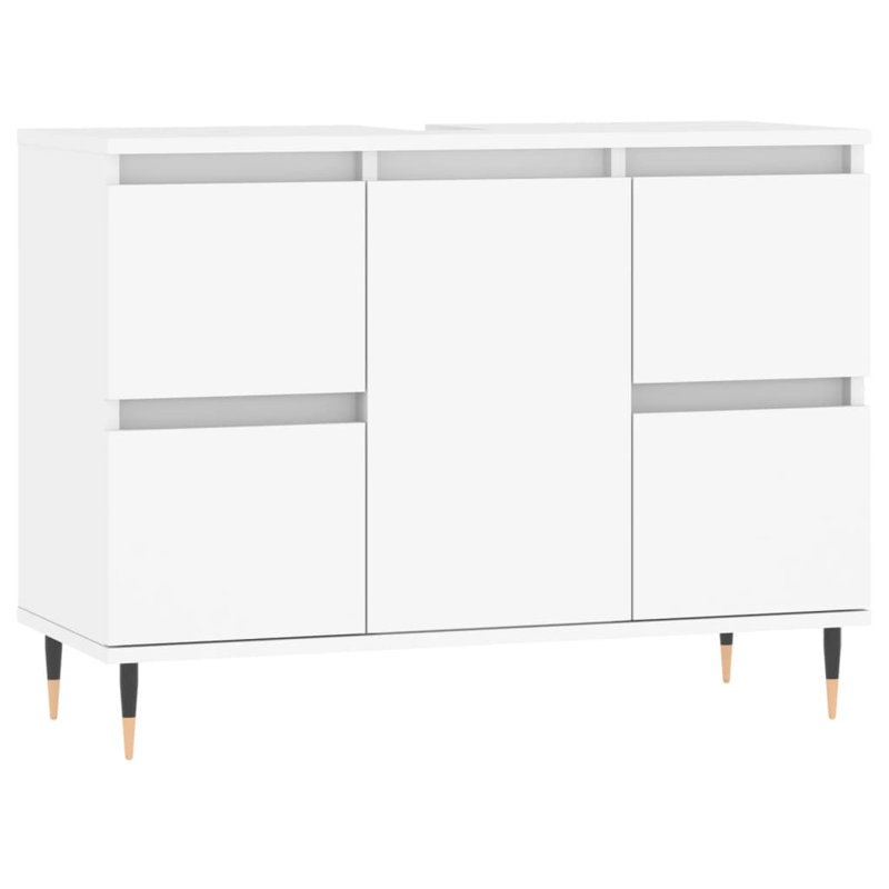 Markaila Floor Mounted Bathroom Cabinet, White