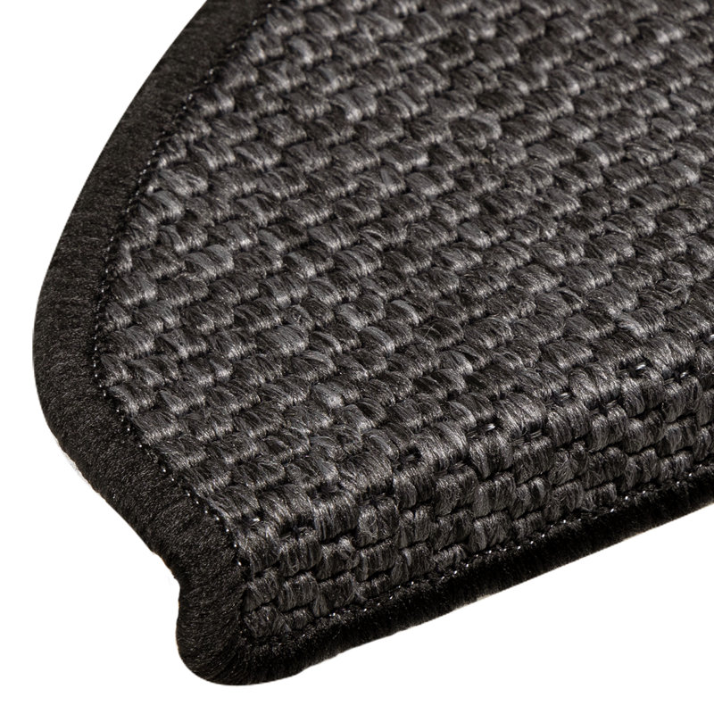 Shellson Non-Slip Stair Tread, Semi-Circle 21cm x 65cm, Anthracite