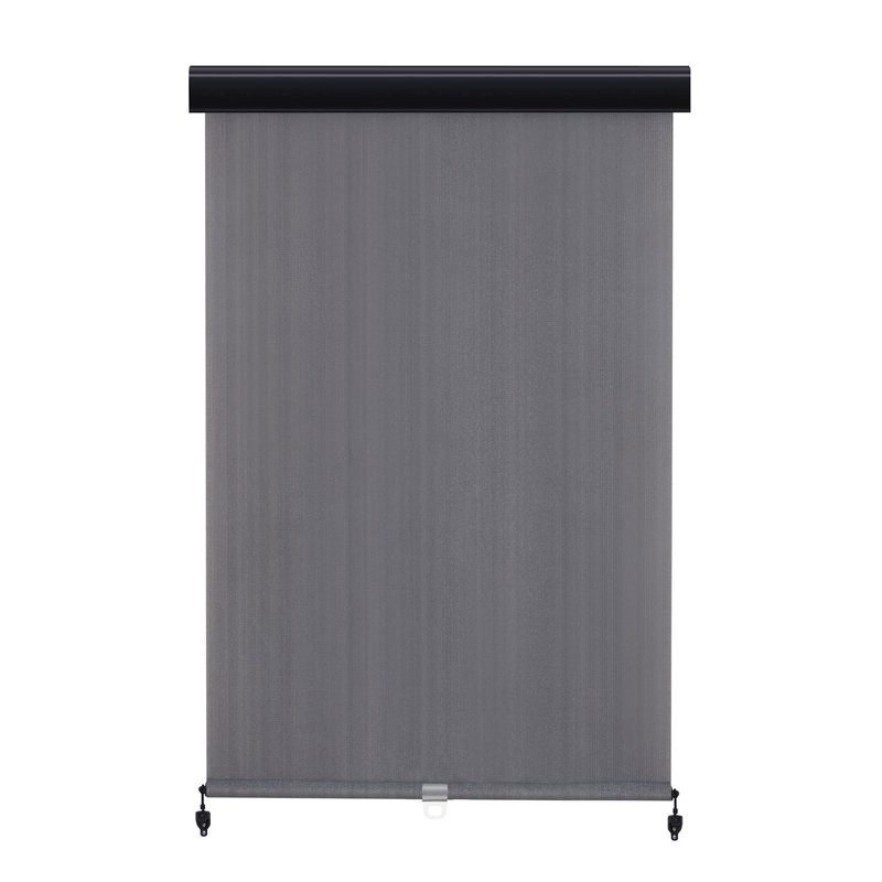 Rideau roulant d'extérieur rétractable, L 60 po x L 96 po, Gris