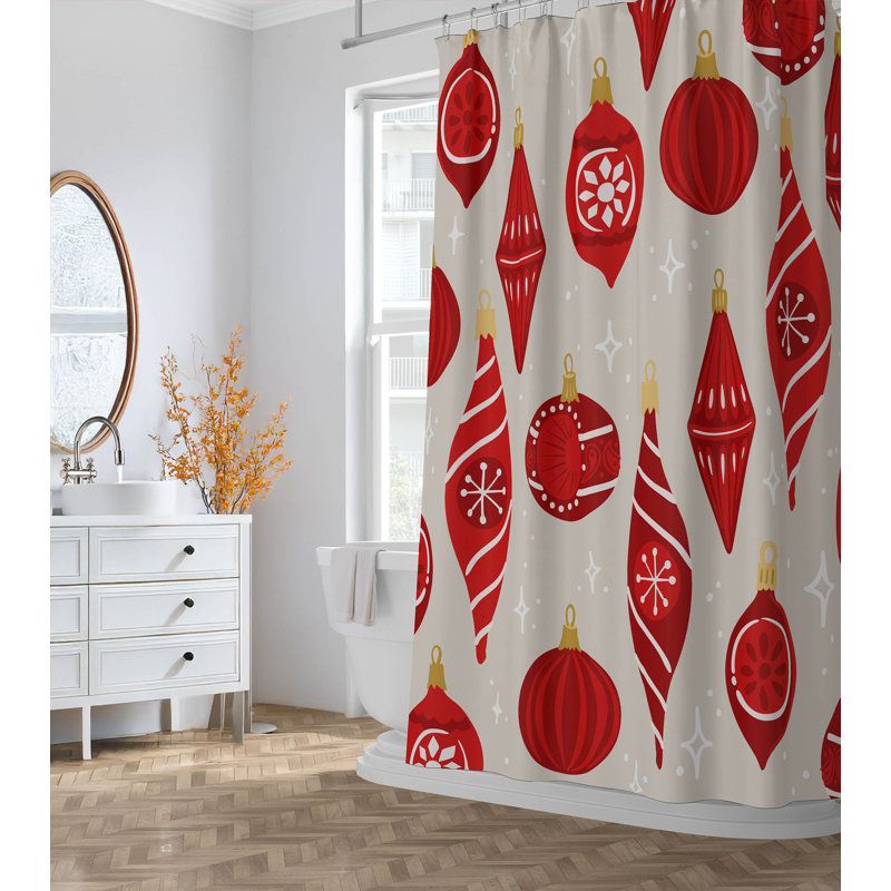 Rideau de douche ultraléger Ornaments, Ivoire ivoire