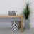 JVL Polypropylene WITH SILVER METAL TRIM ON TOP Bin