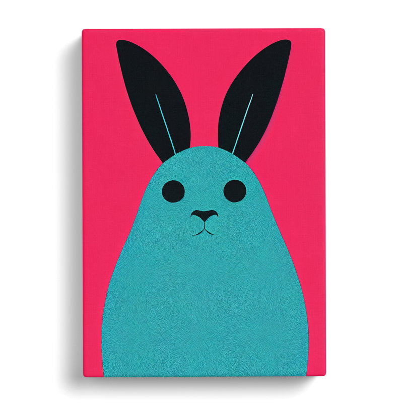 Dyri Rabbit Minimalism Vol.2 - Wrapped Canvas, 60cm H x 40cm W