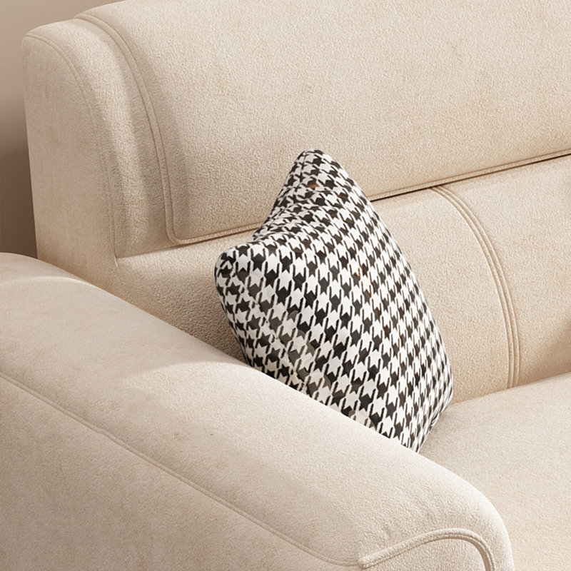 Canapé en flanelle moderne et confortable, H 32,28 po x l 98,42 po x P 36,22 po, 4