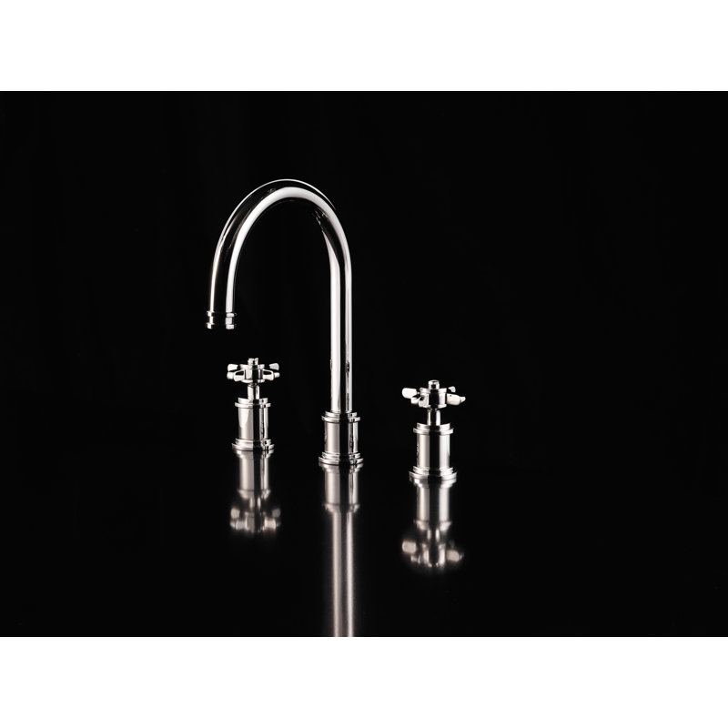 Armstrong Widespread Lavatory Faucet with C-Spout, Polished Nickel