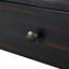 Console courbée avec rangement et 2 tiroirs, table d'entrée rustique en bois pour le couloir, le salon, noir vieilli | Idée de cadeau