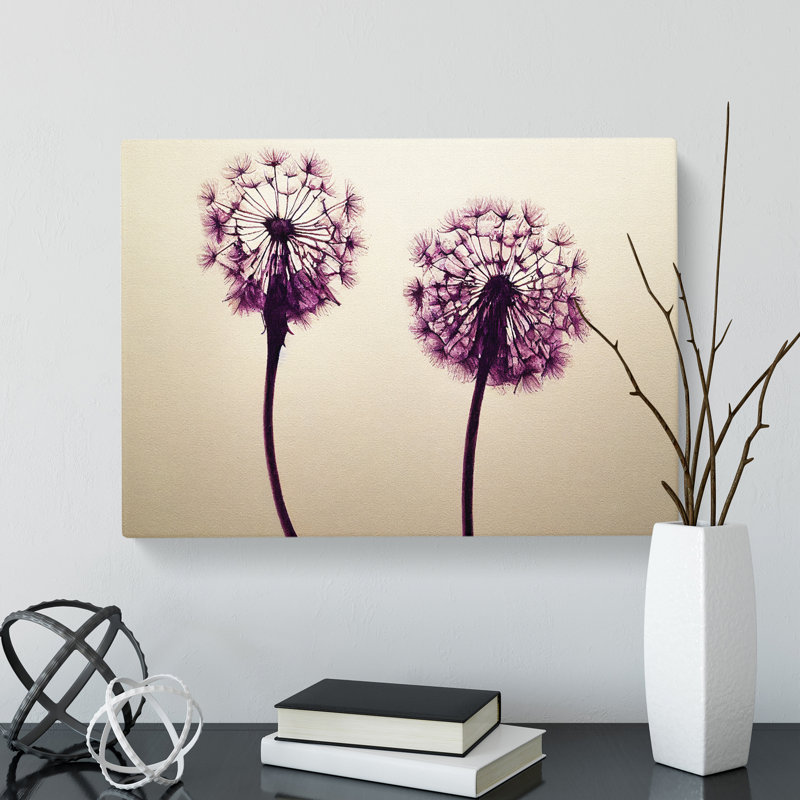 Dandelion - Wrapped Canvas Print, 35cm H x 50cm W x 3cm D