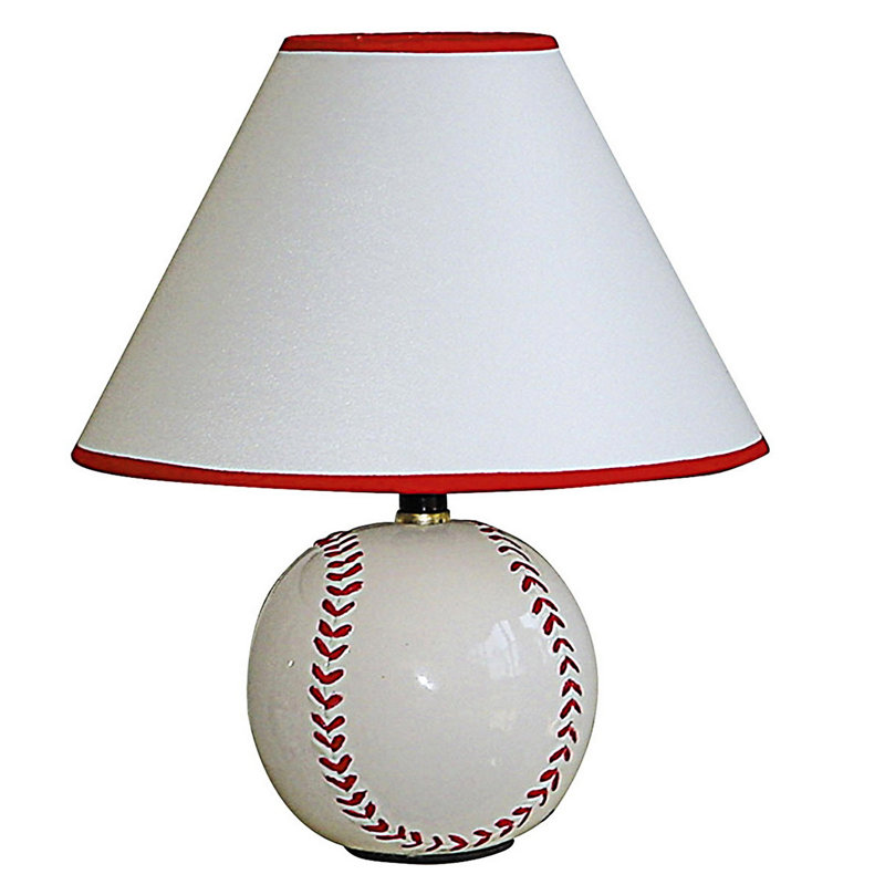 Baseball Shaped Ceramic Table Lamp