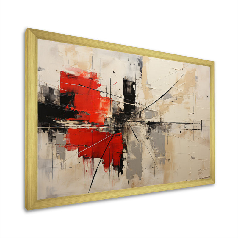 «Duality» de Gauti I, Encadrement doré, H 12 po x l 20 po x P 1 po