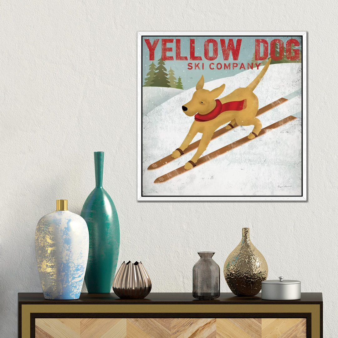 Leinwandbild Yellow Dog Ski Co. von Ryan Fowler