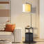 62.99" Adjustable Tray Table Floor Lamp with Storage Bag