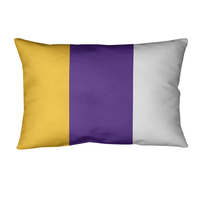 Housse de coussin lombaire Atlanta, Minnesota, Mauve/jaune