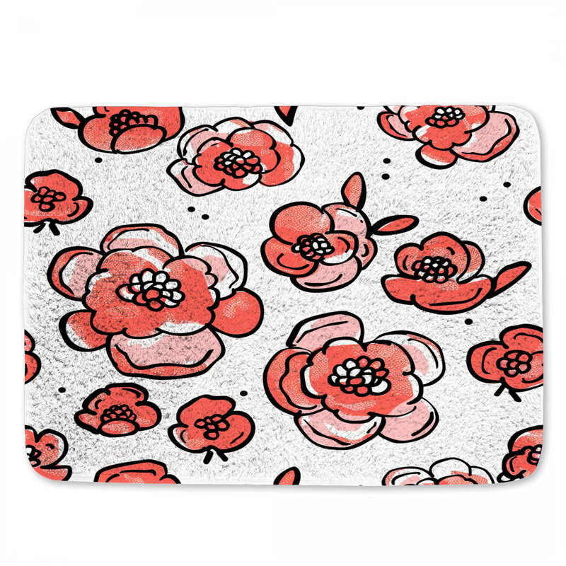 Tapis de bain Flower Blossoms, L 24 po x l 17 po