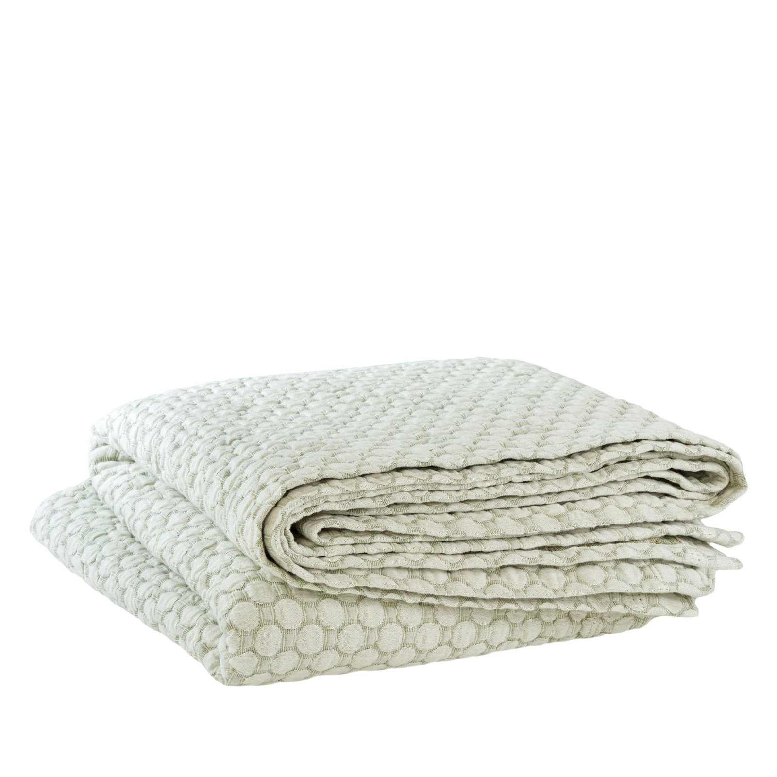 Lodi Cotton Coverlet Set, King Coverlet, Green