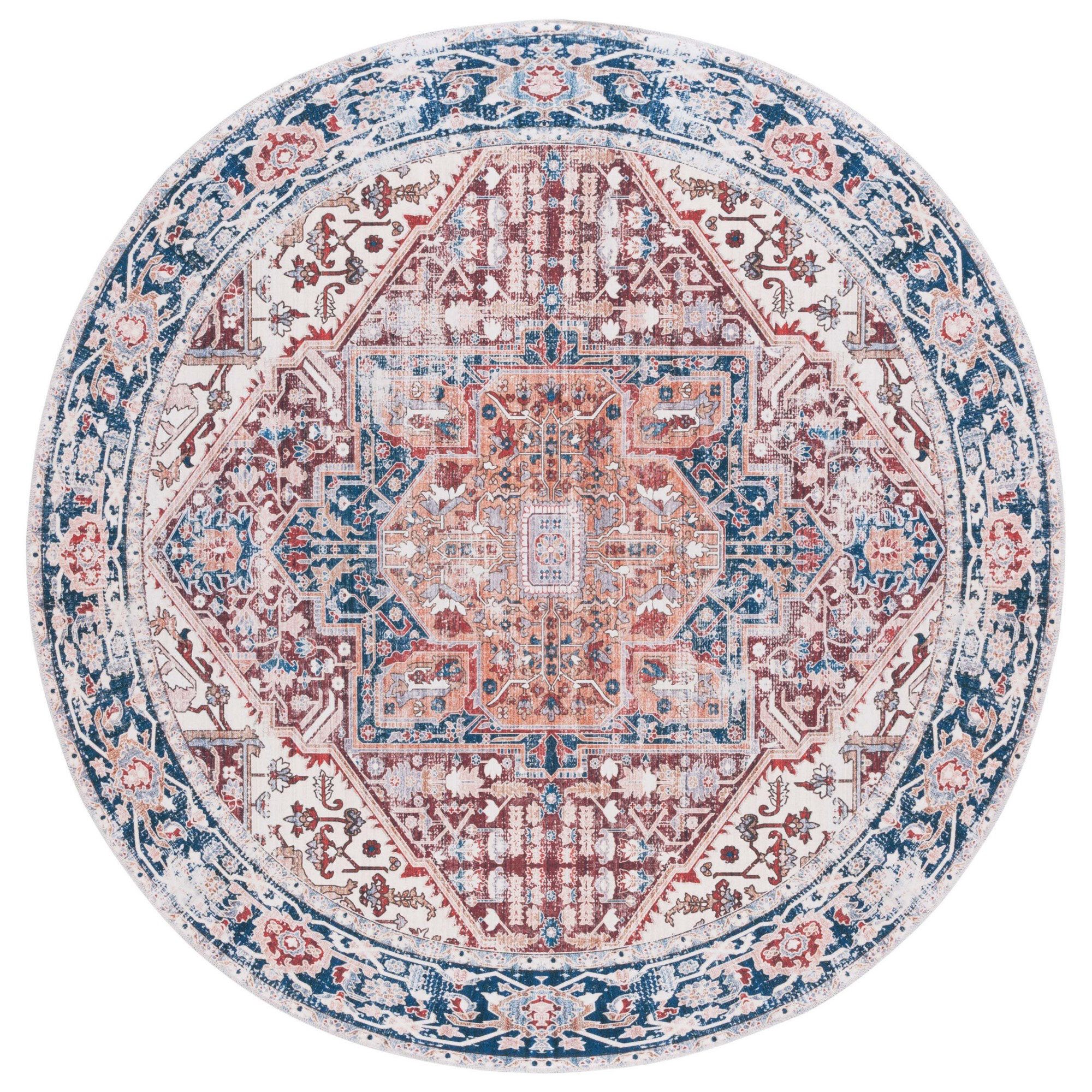Bungalow Rose Arizona Performance Machine Washable Oriental Rug | Wayfair