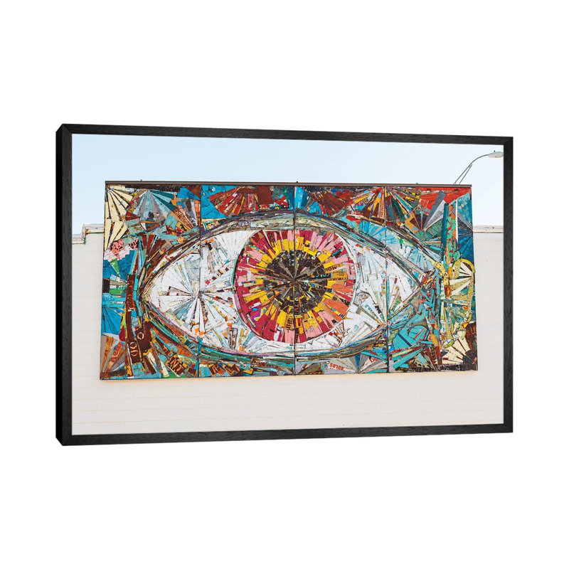 Austin Eye by Bethany Young - Print on Canvas, 66.04cm H x 101.6cm W x 3.81cm D, Black Framed