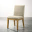 2 chaises en bois massif - Tissu beige, pieds, confortables pour manger 2 chaises contemporaines. Rembourrage en mousse épaisse, tissu. Pieds en ébène / bois flotté pour une utilisation à long terme. Pièce