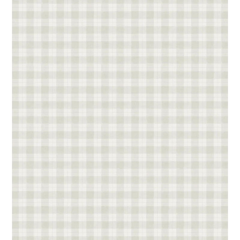 Kolonin Plaid Wallpaper Roll by Sandberg, Spring Green