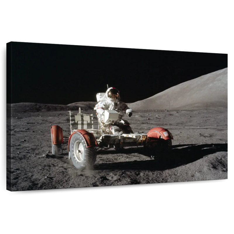 Oberle Apollo 17 Lunar Landing, 8" H x 12" W