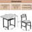 3-Piece Dining Table Set With Faux Marble Tabletop, Under-The Table Storage And Cushioned Chairs For Small Space, Minimalist Dining Set For Kitchen, Home Bar And Patio-1996580155