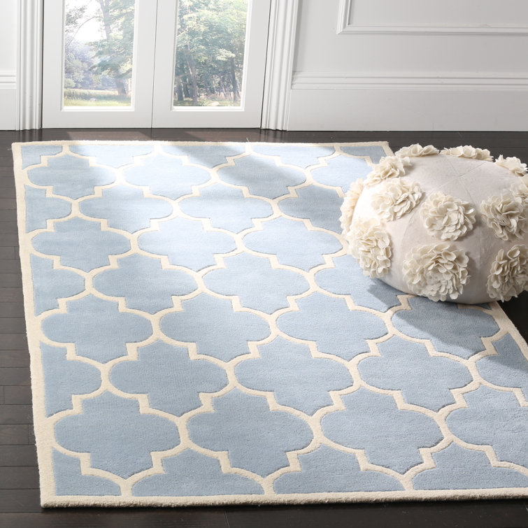 Tekonsha Geometric Wool Hand Woven Area Rug