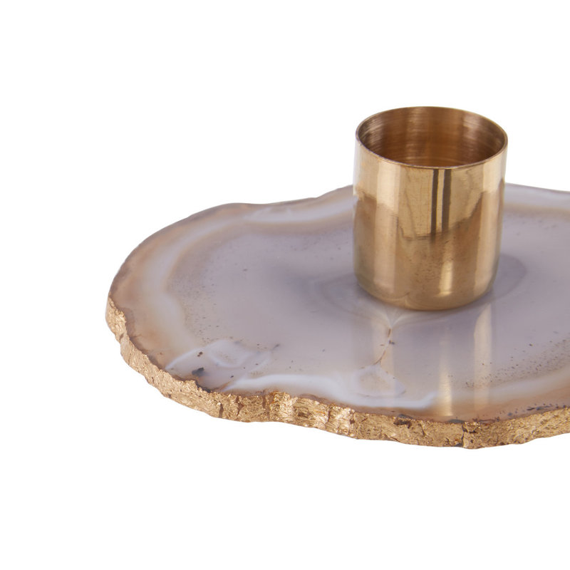 Stone Tabletop Candlestick