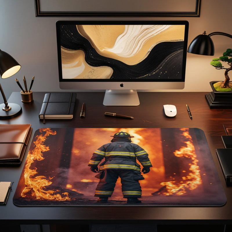 Polyester Desk Pad, 14.4x12.1