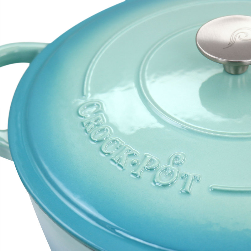 Crock-Pot Artisan 5 Quarts qt., Gradient Aqua Blue