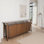Buffet console Viki, tiroirs et 4 portes, bois brun de 83 po