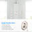 Brushed Nickel Bathroom Shower Faucet With Powerful Spray Patterns And Included Body Jets Fixture Construction, Jet Arm-125173557