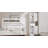 Bathroom Storage Cabinet with 2 Barn Doors and 1 Drawer, Narrow Storage Unit, Adjustable Shelves-1800830340