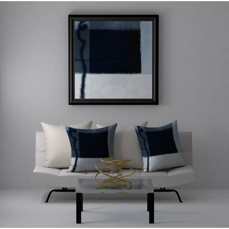 Abstract Throw Pillow, 18" H x 18" W