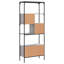 188.5cm H x 76cm W Metal Standard Bookcase-94263192