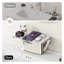 Robinet de lavabo de salle de bain - Meuble-lavabo 4 po avec plateforme de rangement, 2 trous avec bouchon de bonde escamotable, lavabo solide-114472078
