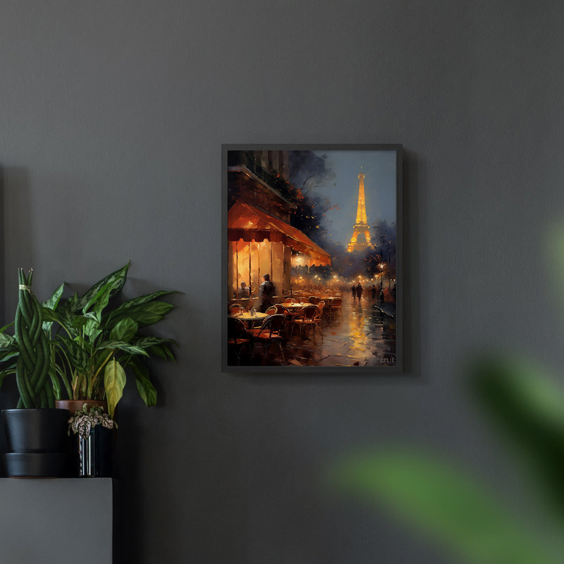 Paysages de la série Cccxxvi - reproduction encadrée de qualité supérieure - prête à être accrochée - aucun clou requis