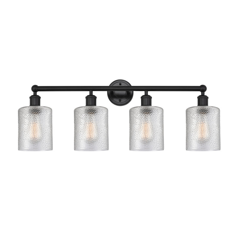 Karon 4 - Light Dimmable Vanity Light, Matte Black, Clear