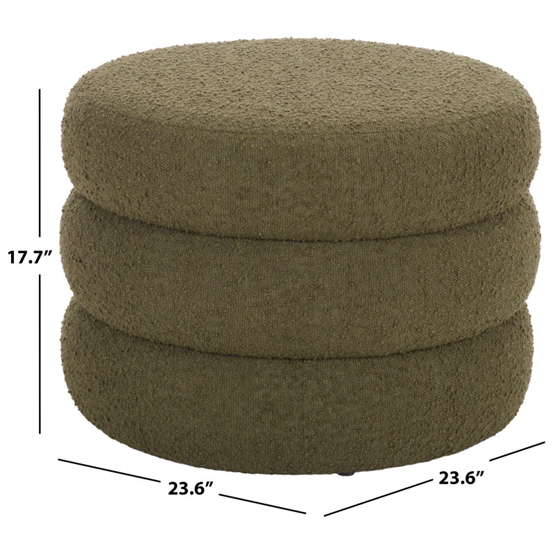Kazee Upholstered Ottoman, Green