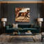 «Dogs Rhodesian Ridgeback», art mural sur toile brune-1225765596