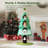 53"H Christmas Tree Cat Tree With Playful Balls