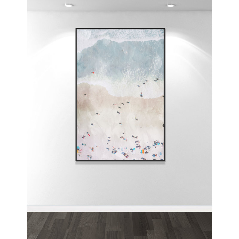 «Beaching Out I Print» par Milli Villa, Cadre flottant noir, 41.5' W x 61.5' H