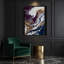 Abstrait art fluide sur toile grise 15-1098943092