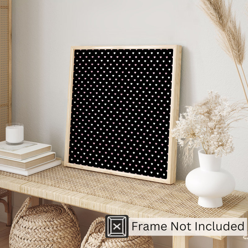Symbols and Objects Hearts IX Modern Unframed Art Print, 10" H x 10" W