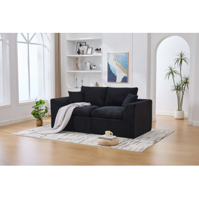 Canapé modulaire Cloud: 2 places avec housses amovibles et aucun assemblage requis