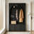 All-in-One Hall Tree with Adjustable Shelves, Retro Arched Entryway Storage Bench with 3 Cabinets-1355948929