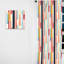 Pink Groovy Retro Striped Illusion I - Rideau à rayures - Rideau à rayures obscurcissant - 1 panneau-107594626
